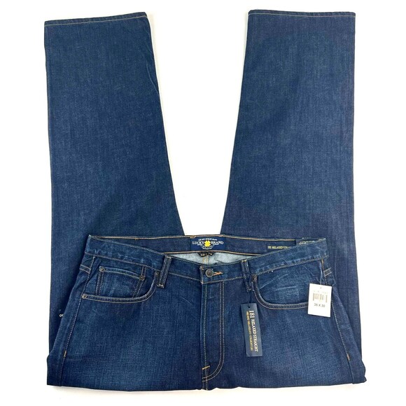 New Lucky Brand Mens 181 Relaxed Straight Fit Denim Blue Jeans Size 38 x 31 - Picture 5 of 12